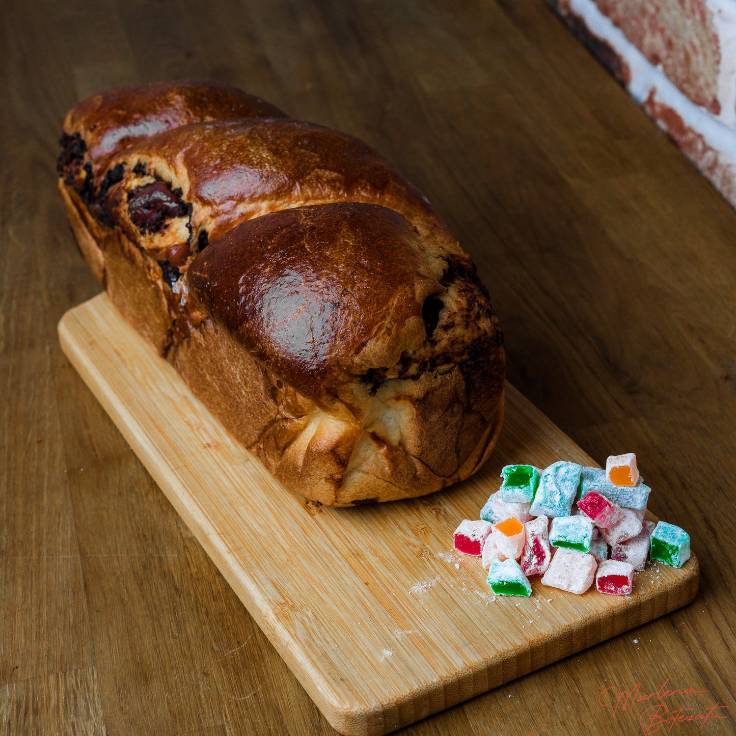 Handmade traditional romanesc-cozonac